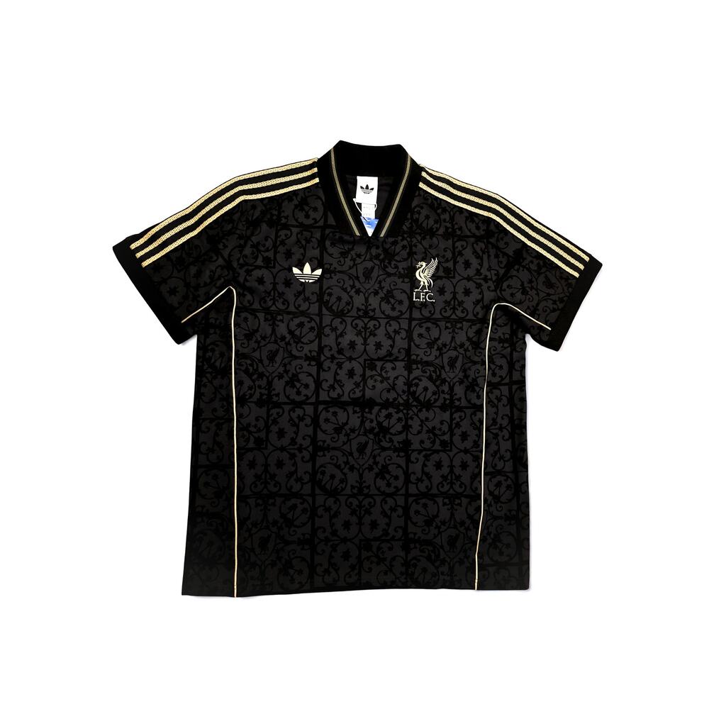 Adidas Liverpool FC 25/26 LFSTLR Lifestyler Jersey Men's L Black Gold NWT